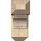 Ekena Millwork Merced Craftsman Rough Sawn Bracket w/ Offset Brace, Douglas Fir, 8"W x 18"D x 18"H BKT0806X18X18MRC04RDF - alternate 4